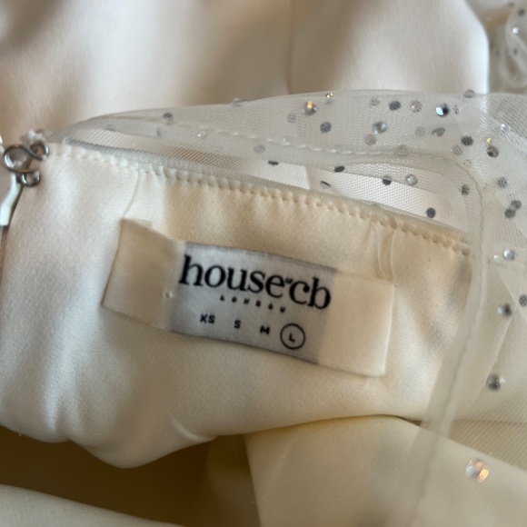 House of CB ‘Nikola’ Ivory Crystal Dress - Picture 5 of 5